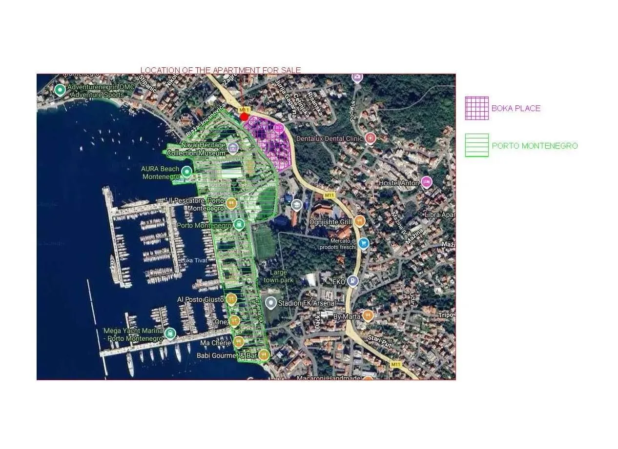 Mapa lokacije sa označenim područjem objekta.
