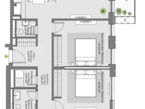 Rent, apartment, 125m², Savski Venac, Beograd - image 2