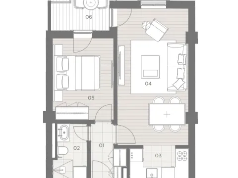 Sale, one bedroom apartment, 47m², Herceg Novi, Crna Gora - image 11