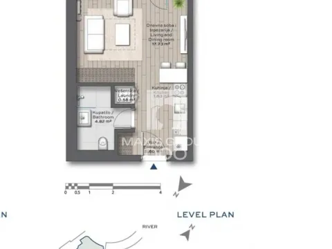 One Bedroom Apartment for Sale, 41m2, Savski Venac, Beograd