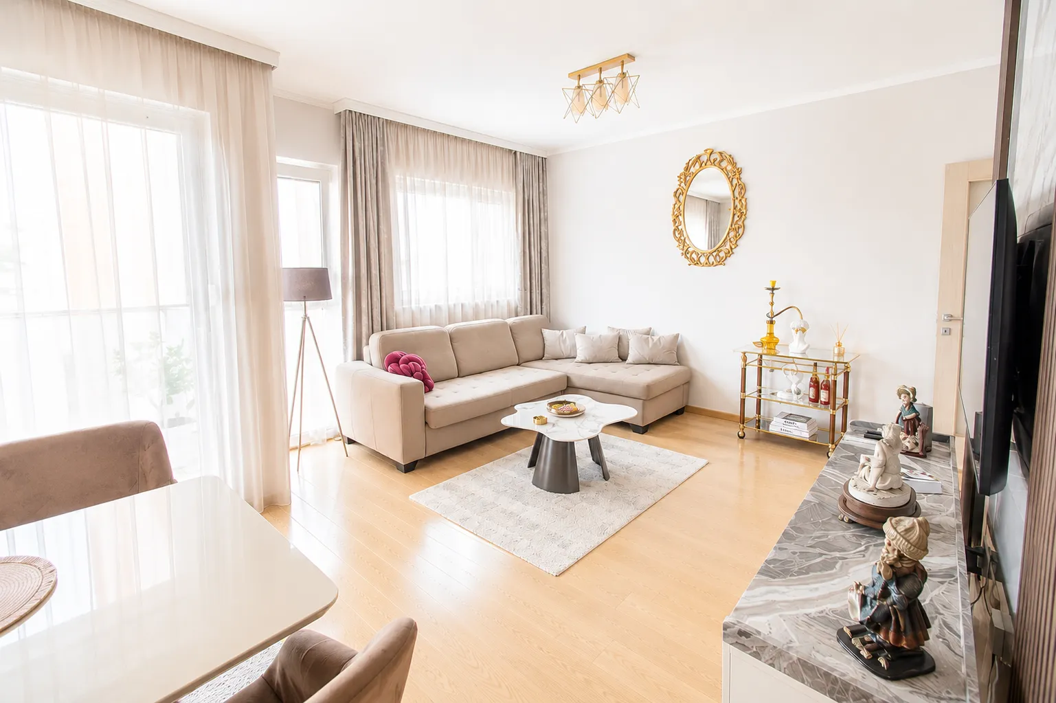 Rent, one bedroom apartment, 55m², City Kvart, Podgorica