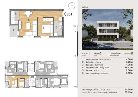 Prodaja, jednosoban stan, 39m², Adice, Novi Sad Sve Podlokacije - image 6