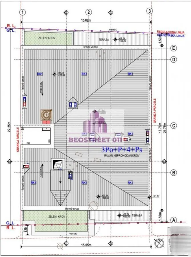 Sale, four bedroom apartment, 170m², Vračar Sve Podlokacije, Beograd