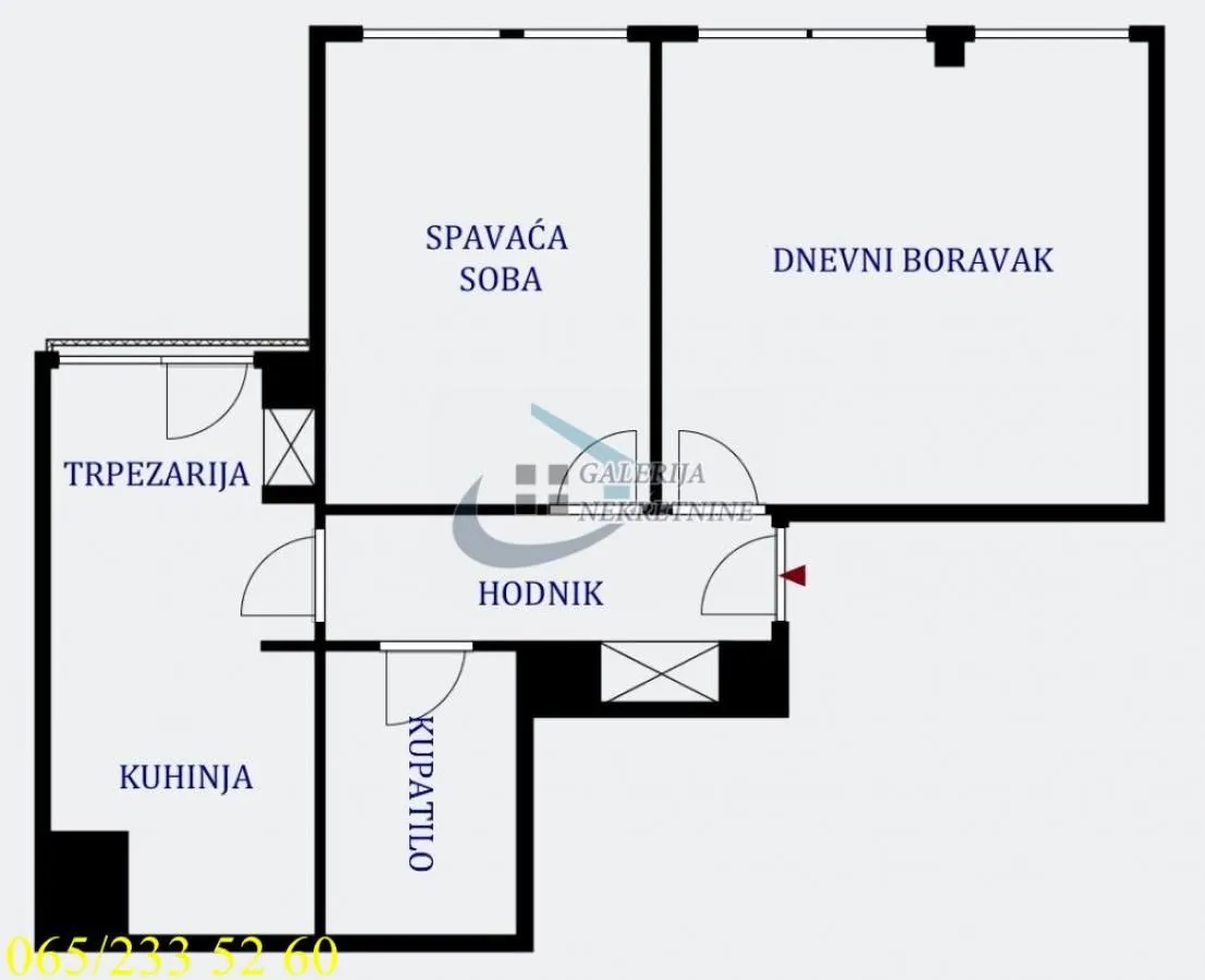 Prodaja, dvosoban stan, 57m², Šumice, Beograd