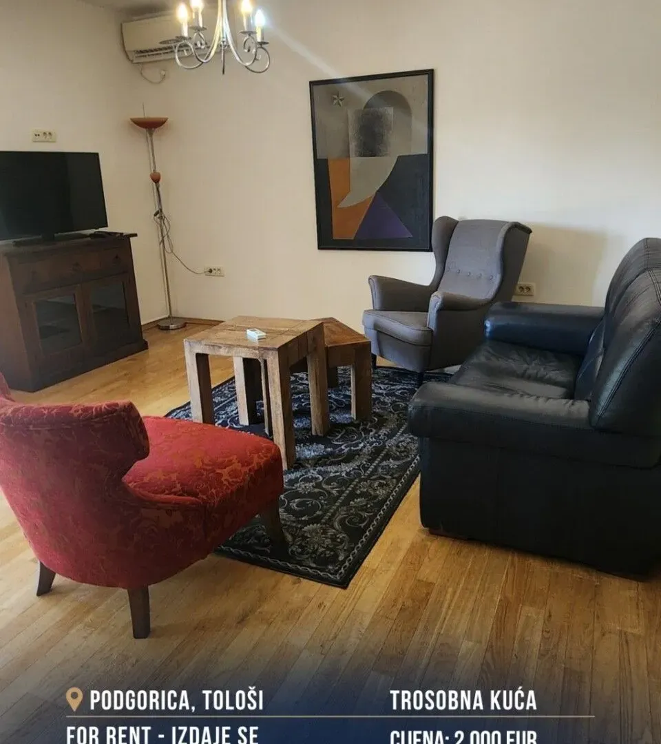 Rent, house, 200m², Tološi, Podgorica