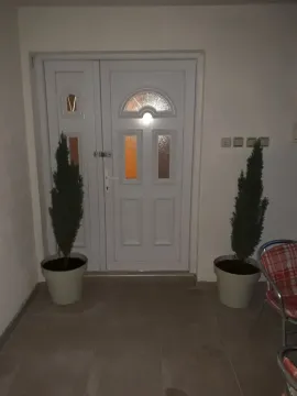 Ulazna vrata sa ukrasnim biljkama. - image 13