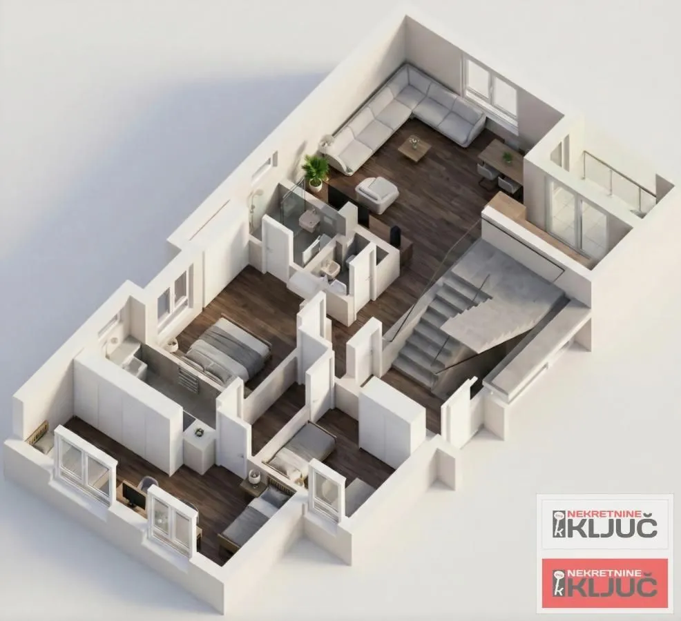 Prodaja, četvorosoban stan, 93m², Sremska Kamenica, Petrovaradin