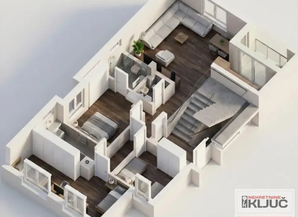 Prodaja, četvorosoban stan, 93m², Sremska Kamenica, Petrovaradin