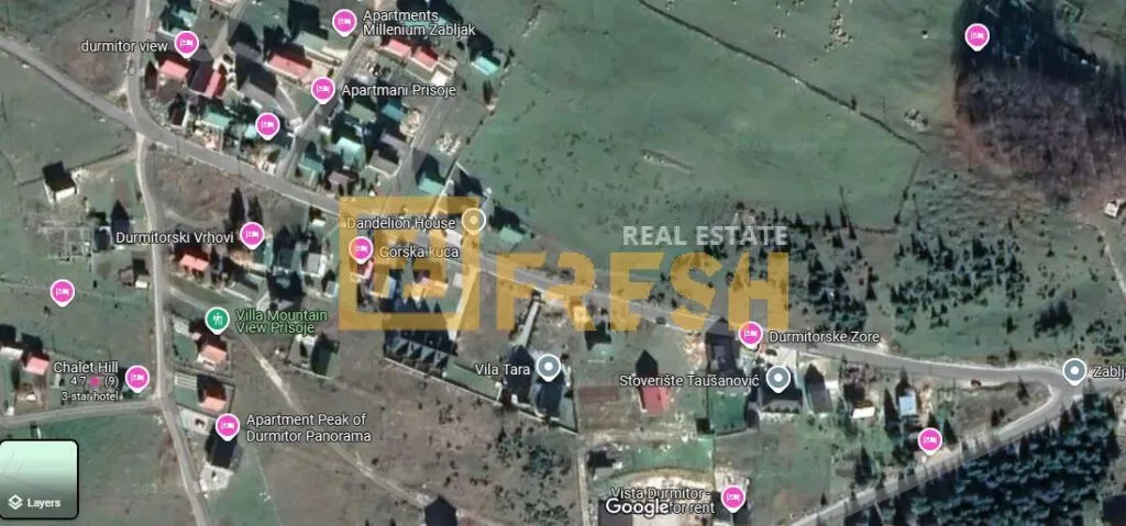 Prodaja, plac, 500m², Žabljak, Crna Gora