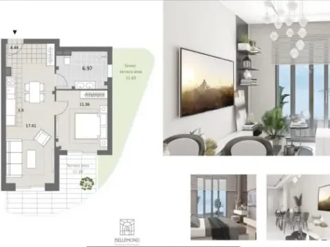 Sale, one bedroom apartment, 51m², Budva, Crna Gora - image 4