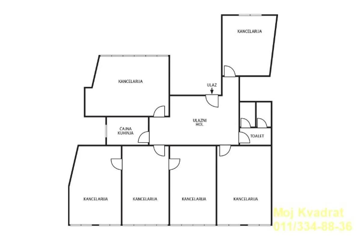 Rent, office space, 130m², Stari Grad, Beograd