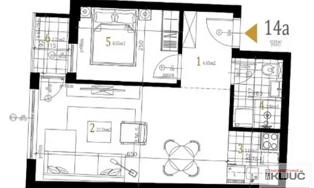 Prodaja, dvosoban stan, 43m², Petrovaradin, Novi Sad