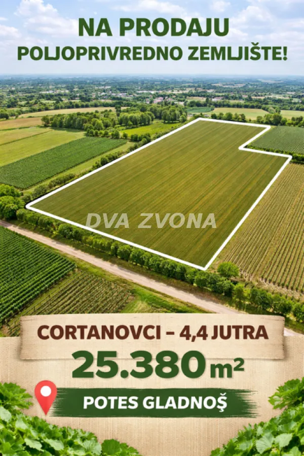 Sale, land lot, 25380m², Čortanovci, Inđija