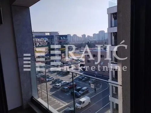 View of the city from the terrace.