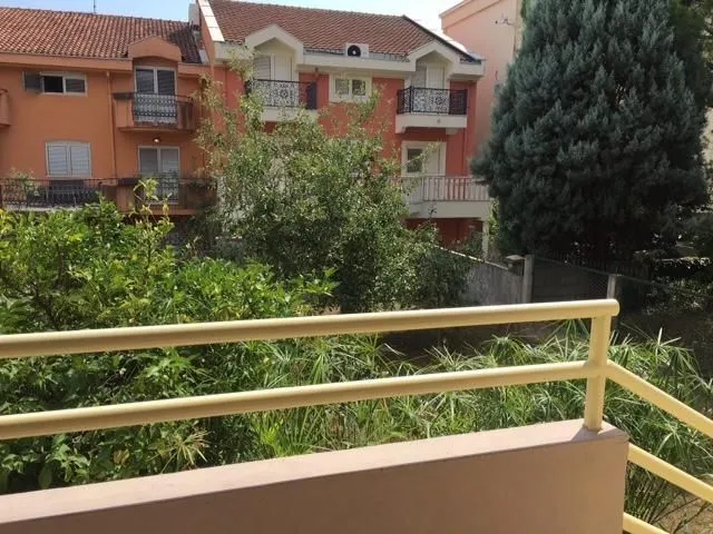 View from the terrace of the yard.