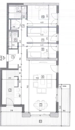 Sale, three bedroom apartment, 128m², Medijana, Niš