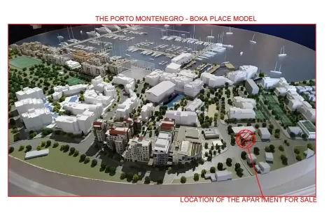 Maketa kompleksa Porto Montenegro sa prikazom lokacije stana. - image 3