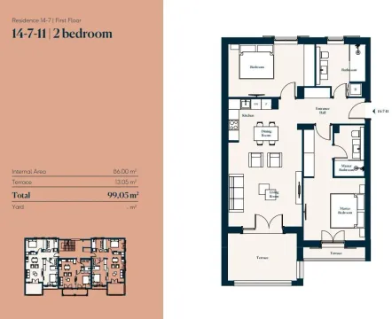 Sale, two bedroom apartment, 99m², Luštica, Tivat - image 4
