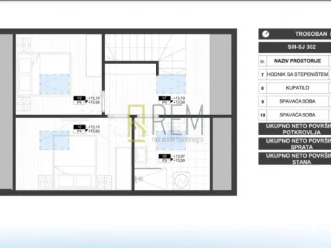 Sale, three bedroom apartment, 78m², Zabjelo, Podgorica - image 8