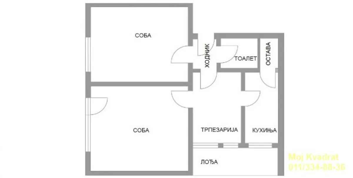 Prodaja, dvosoban stan, 63m², Kotež 1, Pančevo