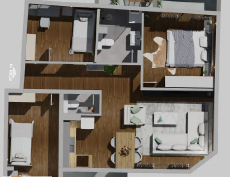 Prodaja, trosoban stan, 78m², Pančevo, Srbija