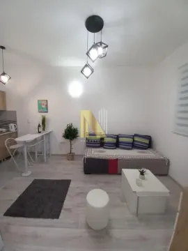 Dnevna soba sa kaučem, stočićem i trpezarijskim delom. - image 7