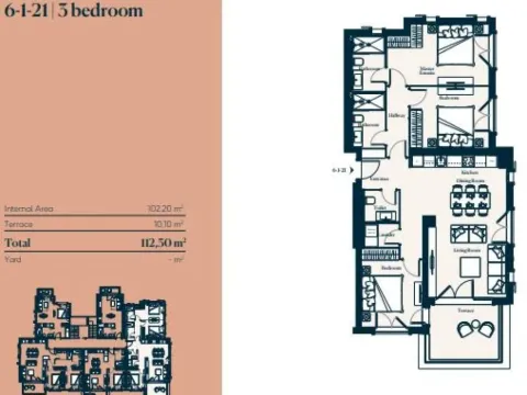 Prodaja, trosoban stan, 112m², Luštica, Tivat - image 6
