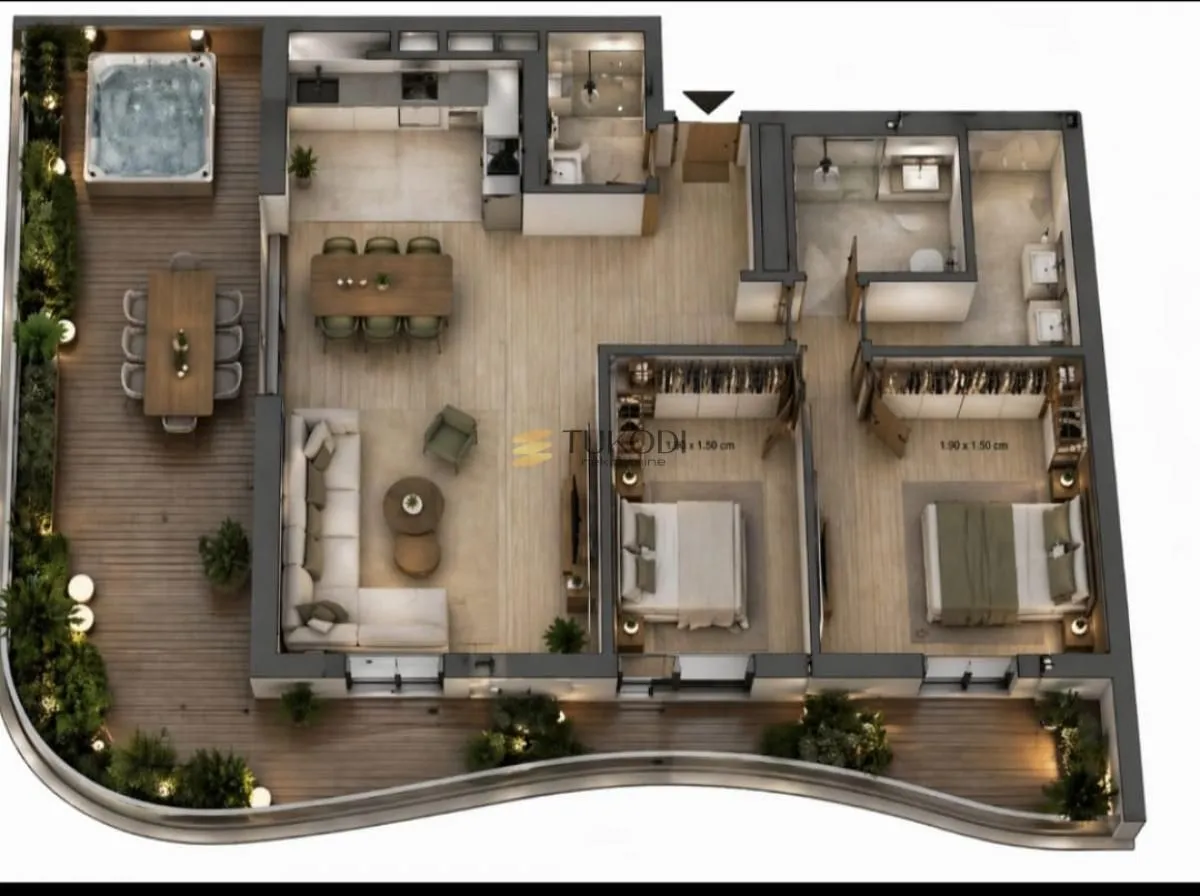 Sale, three bedroom apartment, 170m², Novi Beograd Blok 65, Novi Beograd Sve Podlokacije