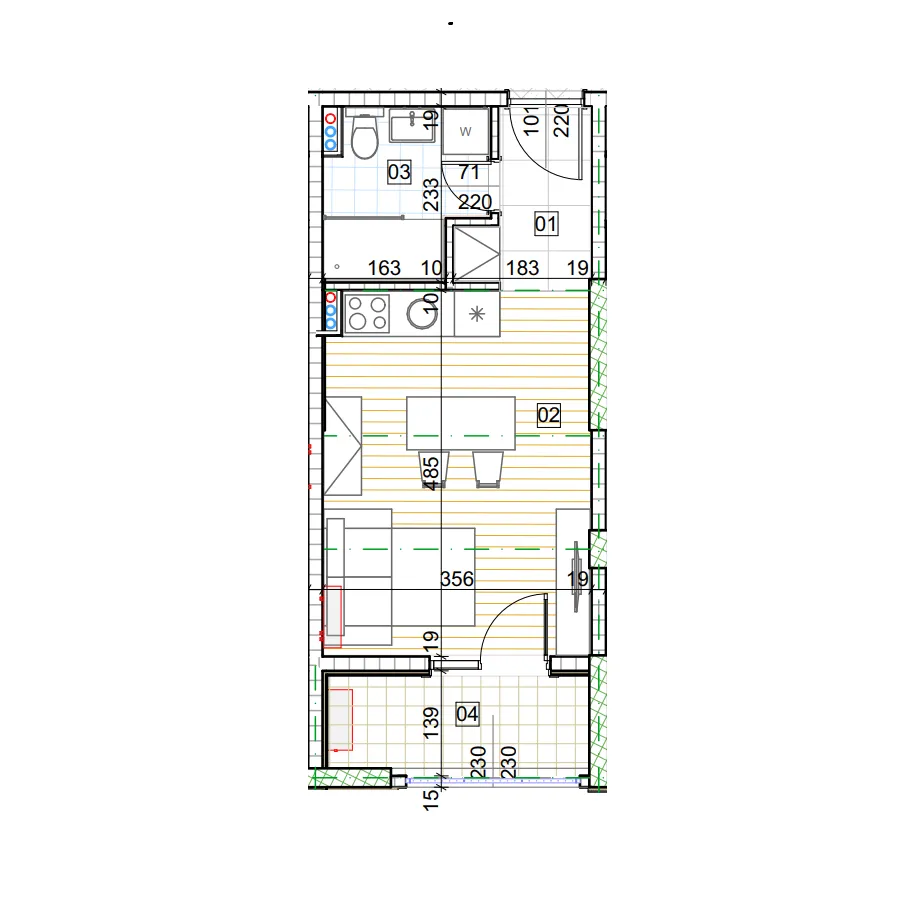 Prodaja, garsonjera, 29m², Bečići, Budva