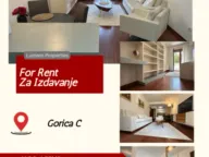 Rent, two bedroom apartment, 77m², Gorica C, Podgorica - image 1