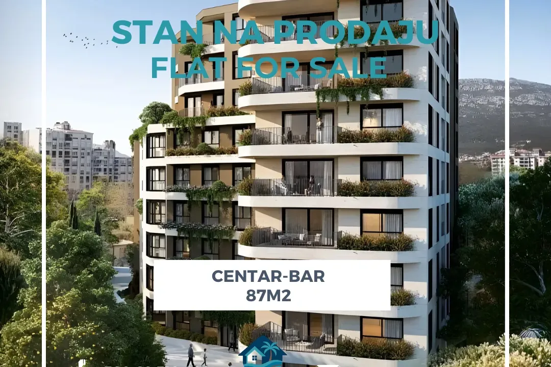 Sale, two bedroom apartment, 87m², Centar, Bar