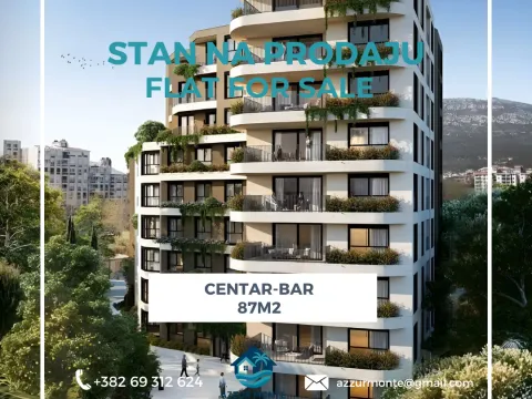 Prodaja, dvosoban stan, 87m², Centar, Bar - image 1