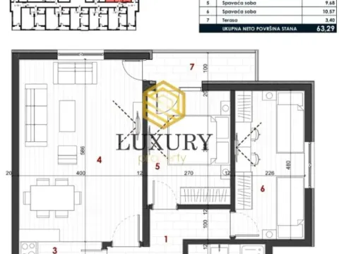 Sale, apartment, 63m², Zabjelo, Podgorica - image 3