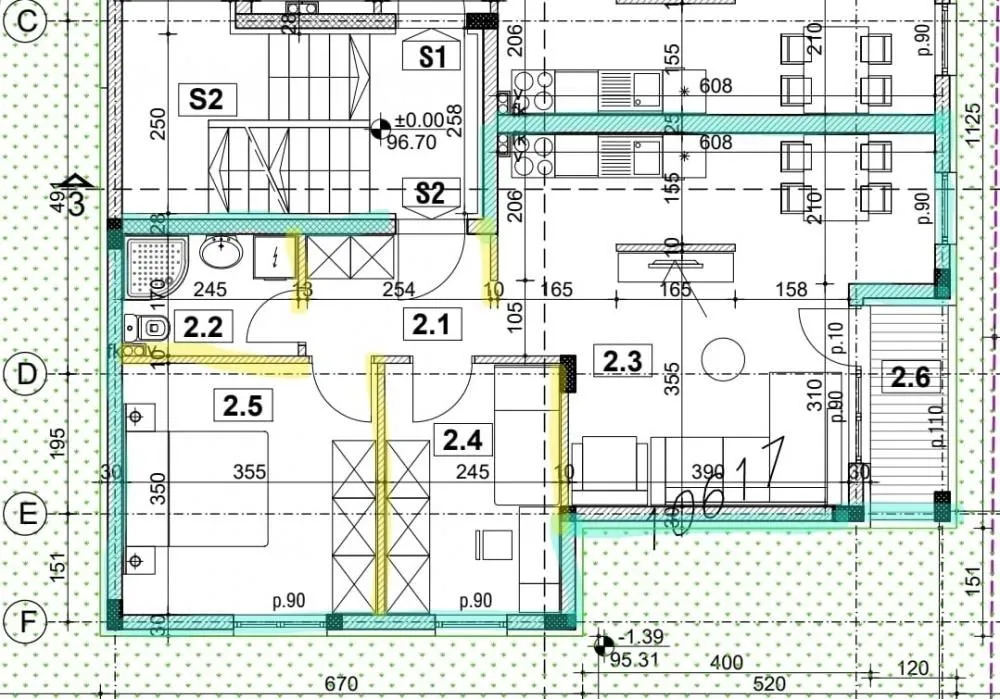 Sale, two bedroom apartment, 58m², Zemun Gornji Grad, Zemun Sve Podlokacije