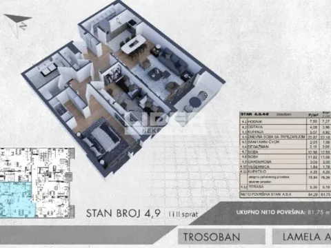 Prodaja, trosoban stan, 82m², Centar, Pančevo - image 4