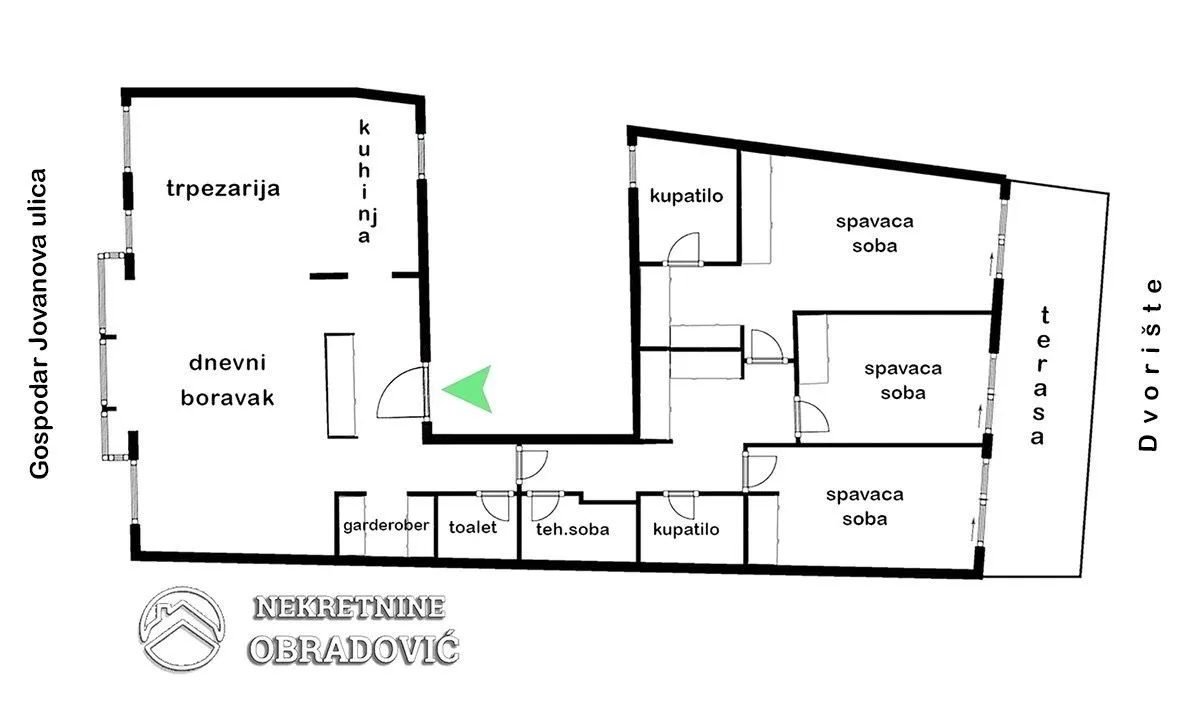 Prodaja, četvorosoban stan, 170m², Stari grad, Novi Sad
