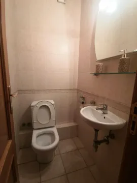 Malo kupatilo sa toaletom, umivaonikom i ogledalom. - image 10