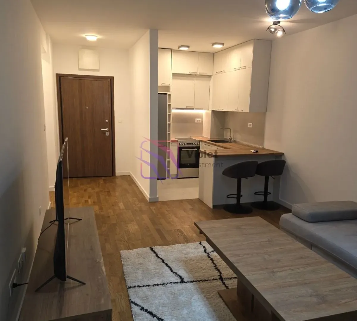 Rent, one bedroom apartment, 46m², Stari Aerodrom, Podgorica
