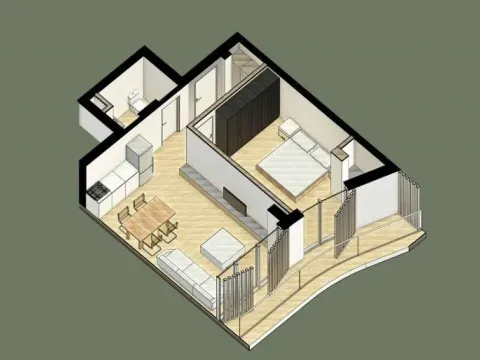 Prodaja, jednosoban stan, 56m², Liman, Ulcinj - image 5