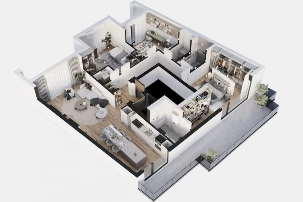 Sale, four bedroom apartment, 151m², Crveni Krst, Beograd