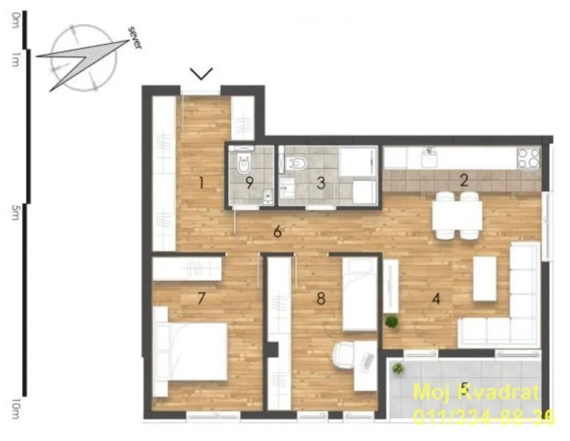 Sale, three bedroom apartment, 68m², Banja Vrdnik, Irig