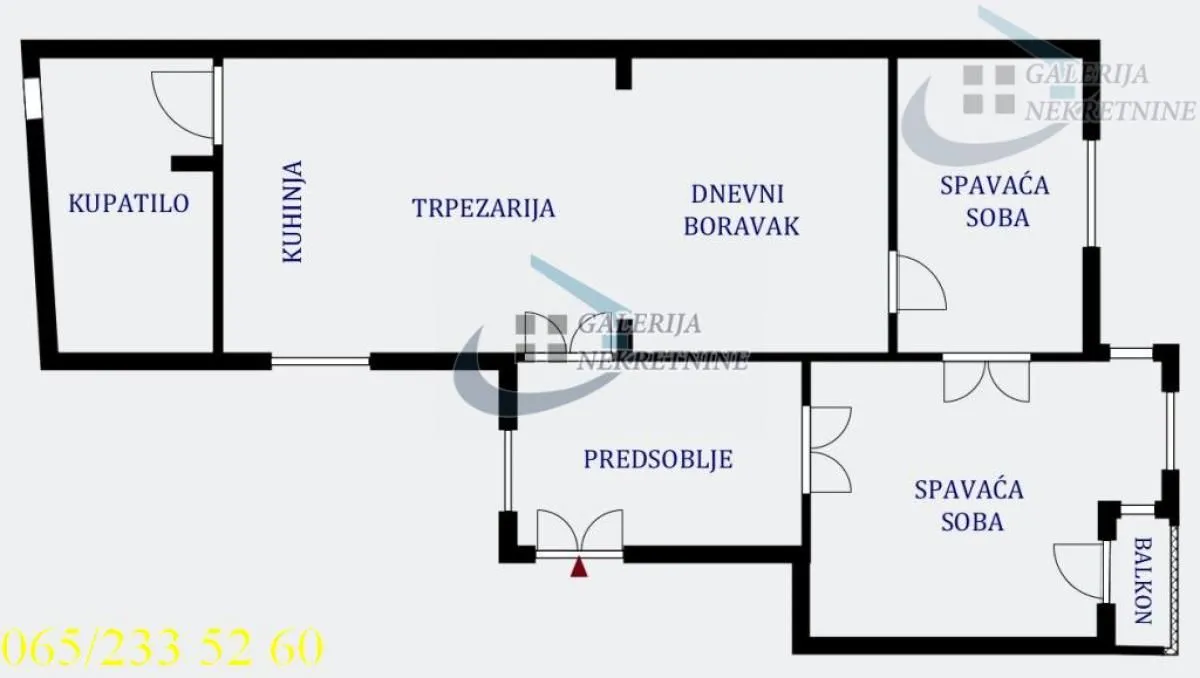 Sale, three bedroom apartment, 86m², Vračar Sve Podlokacije, Beograd