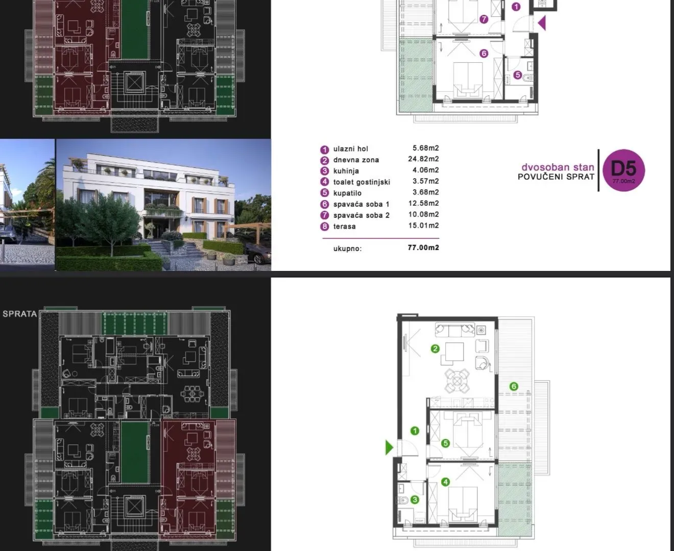Prodaja, garsonjera, 27m², Dobrota, Kotor