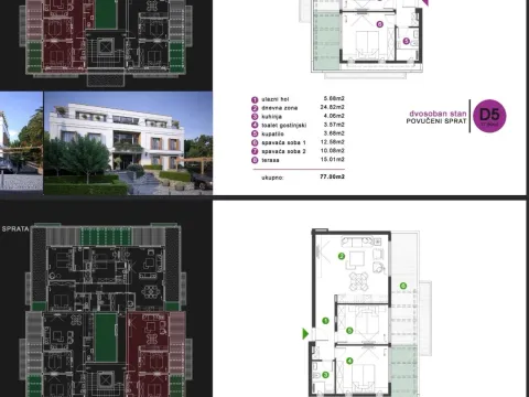 Sale, studio apartment, 27m², Dobrota, Kotor - image 2
