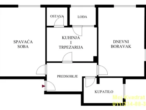 Sale, two bedroom apartment, 59m², Čukarica, Beograd - image 9