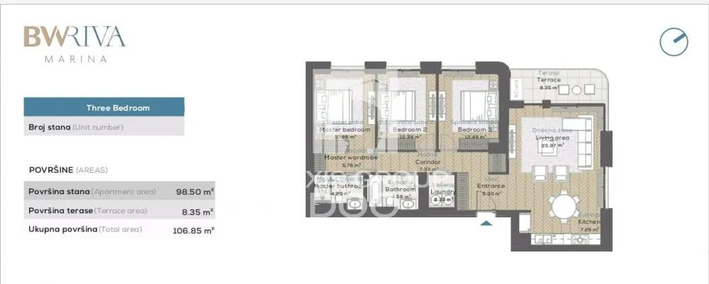 Prodaja, četvorosoban stan, 107m², Savski Venac, Beograd