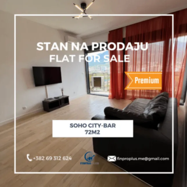 Sale, one bedroom apartment, 72m², Soho City, Bar