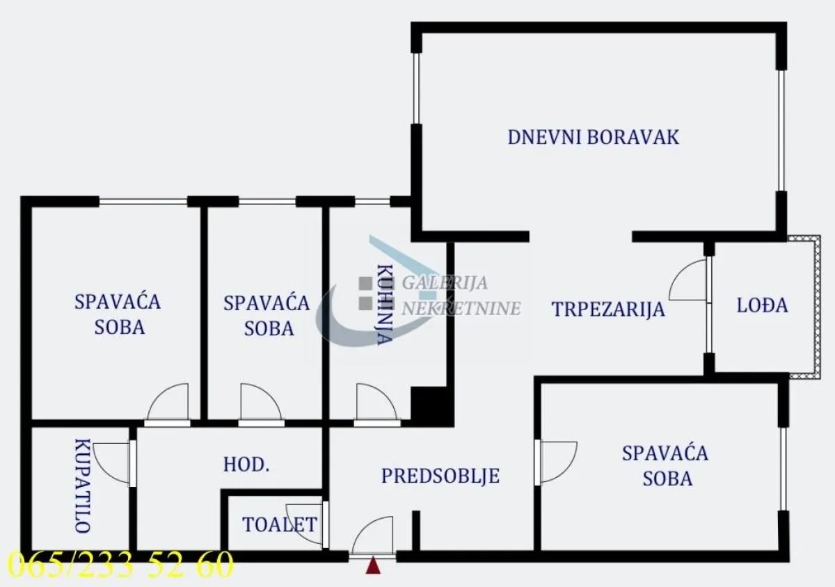 Sale, three bedroom apartment, 103m², Čukarica, Beograd