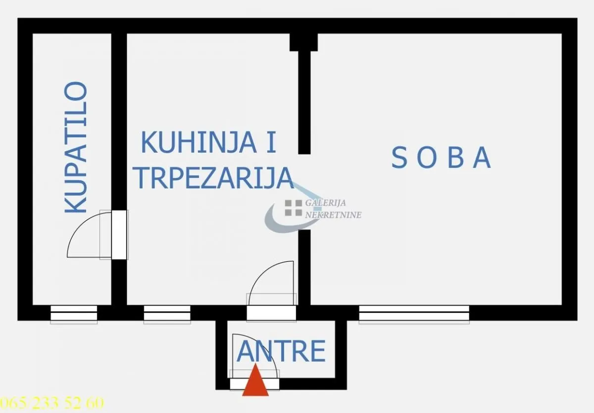 Sale, one bedroom apartment, 33m², Sarajevska, Beograd