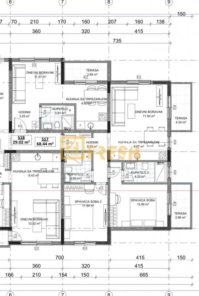 Sale, two bedroom apartment, 68m², Ulcinj, Crna Gora